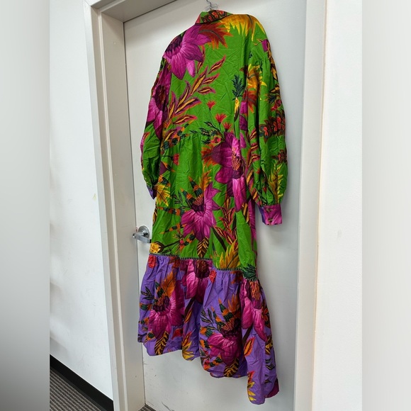 Farm Rio Maxi Flowers Organic Cotton Maxi Dress - Picture 8 of 9